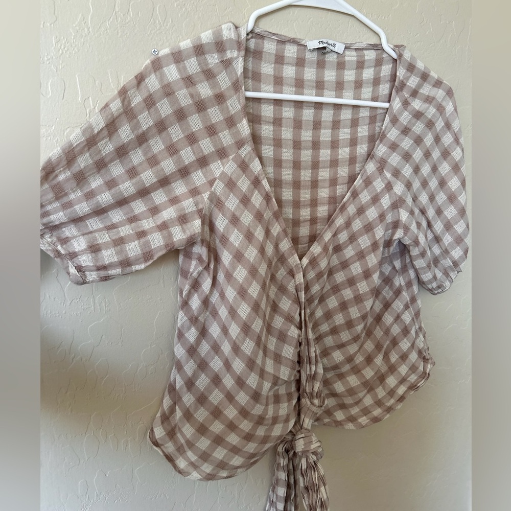 Madewell Front Tie Top
